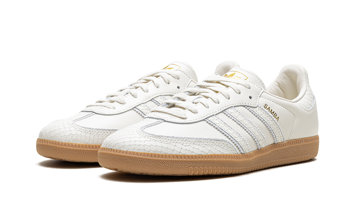 Overkicks - Adidas Samba Core White Snakeskin (IF1985) - vista trasera