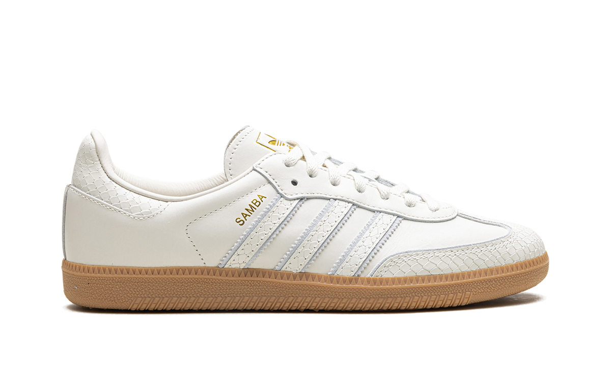 Overkicks - Adidas Samba Core White Snakeskin (IF1985) - detalle talón