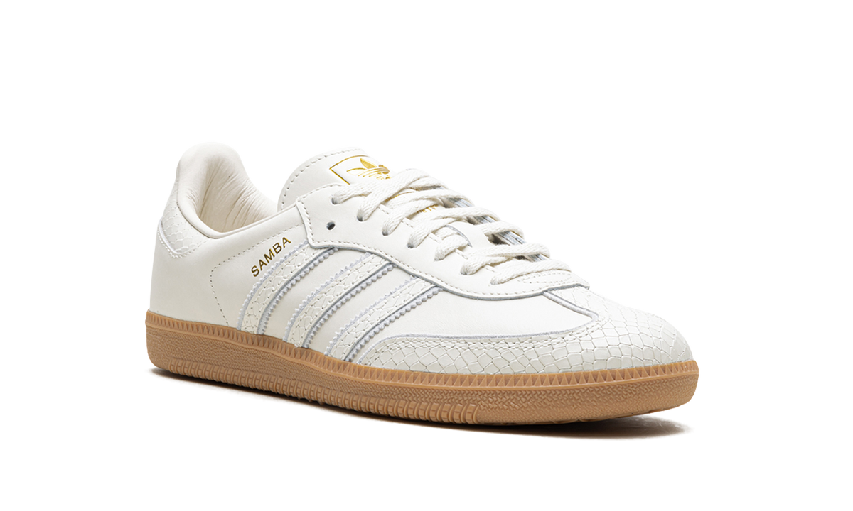 Overkicks - Adidas Samba Core White Snakeskin (IF1985) - detalle lateral interior