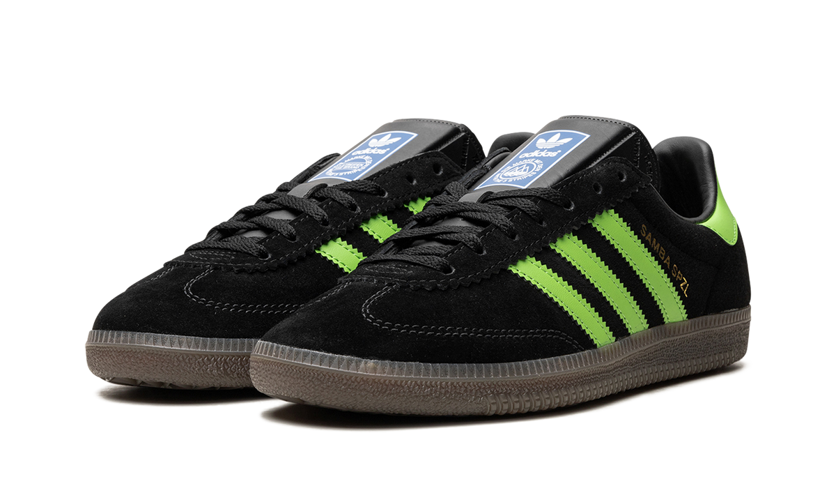 Overkicks - Adidas Samba Deco SPZL Black Lucid Lime (IF5738) - vista trasera
