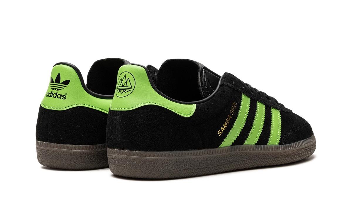 Overkicks - Adidas Samba Deco SPZL Black Lucid Lime (IF5738) - par completo