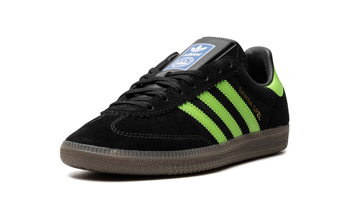 Overkicks - Adidas Samba Deco SPZL Black Lucid Lime (IF5738) - detalle suela