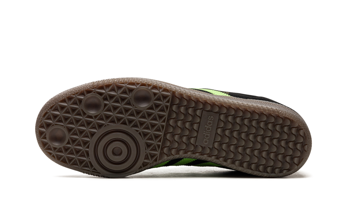 Overkicks - Adidas Samba Deco SPZL Black Lucid Lime (IF5738) - vista superior