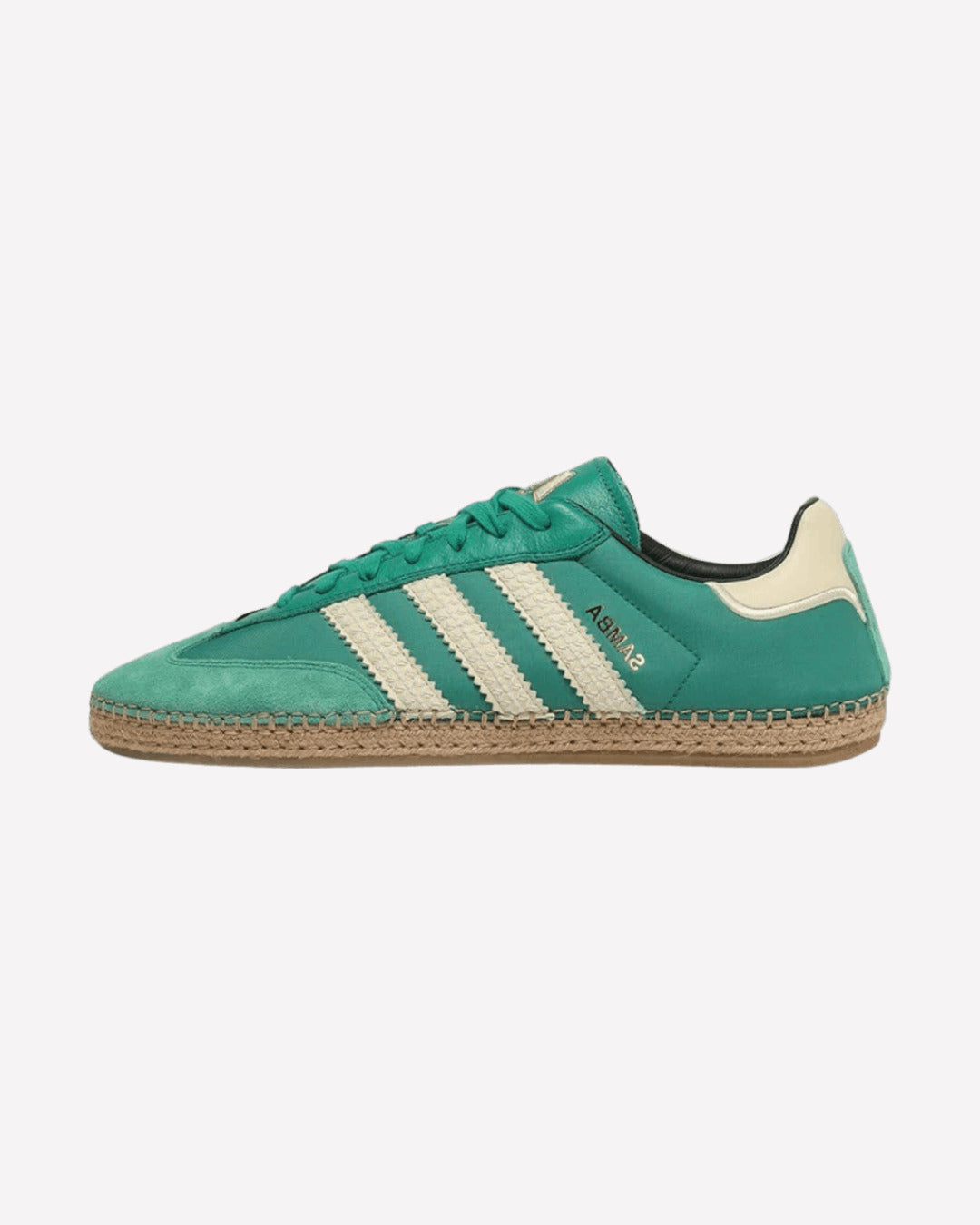 Overkicks - Adidas Samba Espadrille CLOT By Edison Chen Court Green (KI4326) - vista lateral
