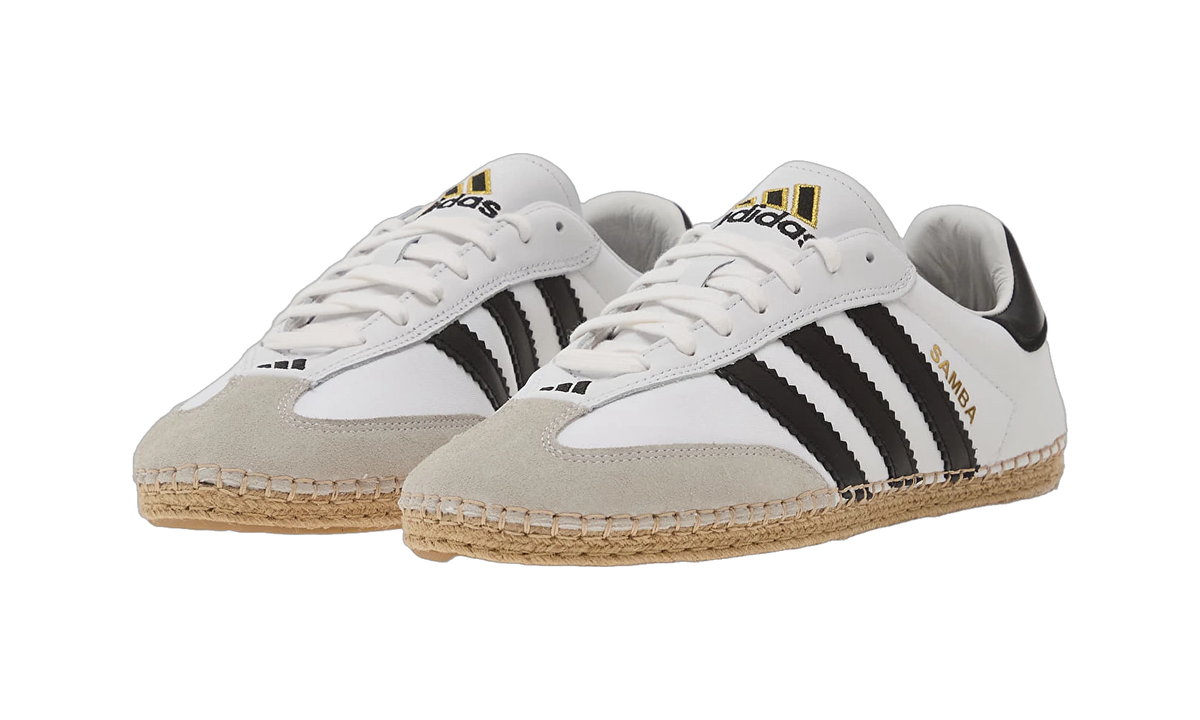 Overkicks - Adidas Samba Espadrille CLOT By Edison Chen White Black (KJ0274) - detalle talón