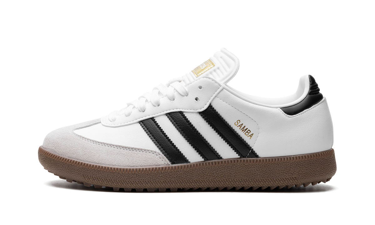 Overkicks - Adidas Samba Golf Cloud White Core Black Gum (IH5167) - vista lateral