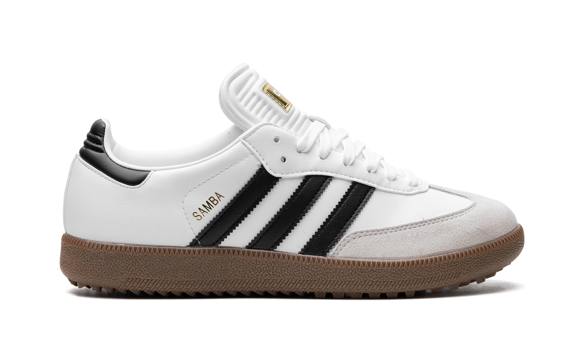 Overkicks - Adidas Samba Golf Cloud White Core Black Gum (IH5167) - detalle talón