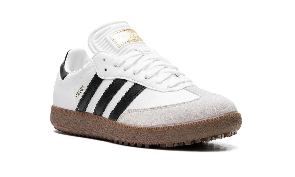 Overkicks - Adidas Samba Golf Cloud White Core Black Gum (IH5167) - detalle lateral interior