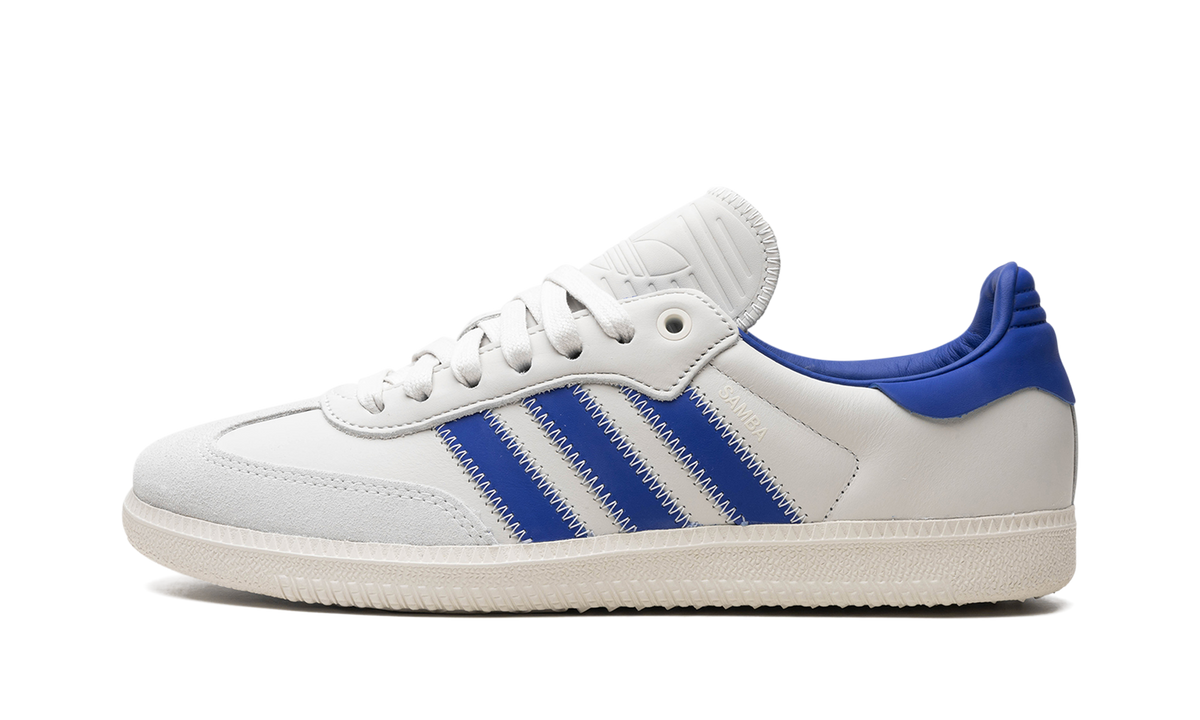 Overkicks - Adidas Samba Humanrace Navy Aluminum (IG2088) - vista lateral