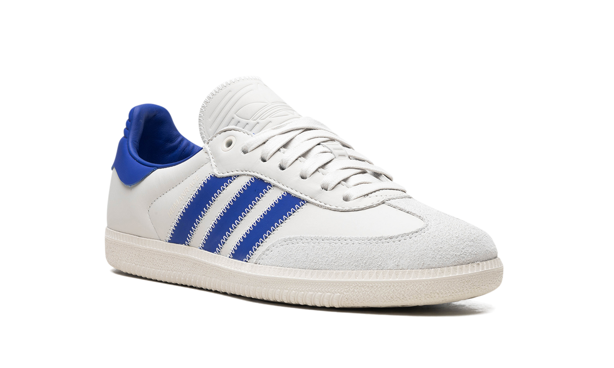 Overkicks - Adidas Samba Humanrace Navy Aluminum (IG2088) - detalle lateral interior