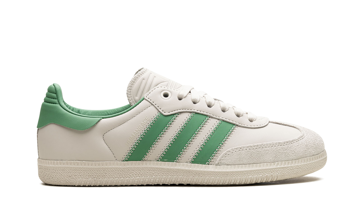 Overkicks - Adidas Samba Humanrace Preloved Green (ID9064) - detalle talón