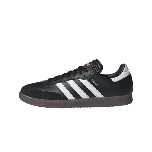 Overkicks - Adidas Samba Indoor Core Black Cloud White Vivid Red (IH6000) - vista lateral