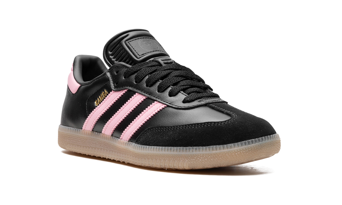 Overkicks - Adidas Samba Inter Miami CF Messi Black (IH8157) - detalle lateral interior