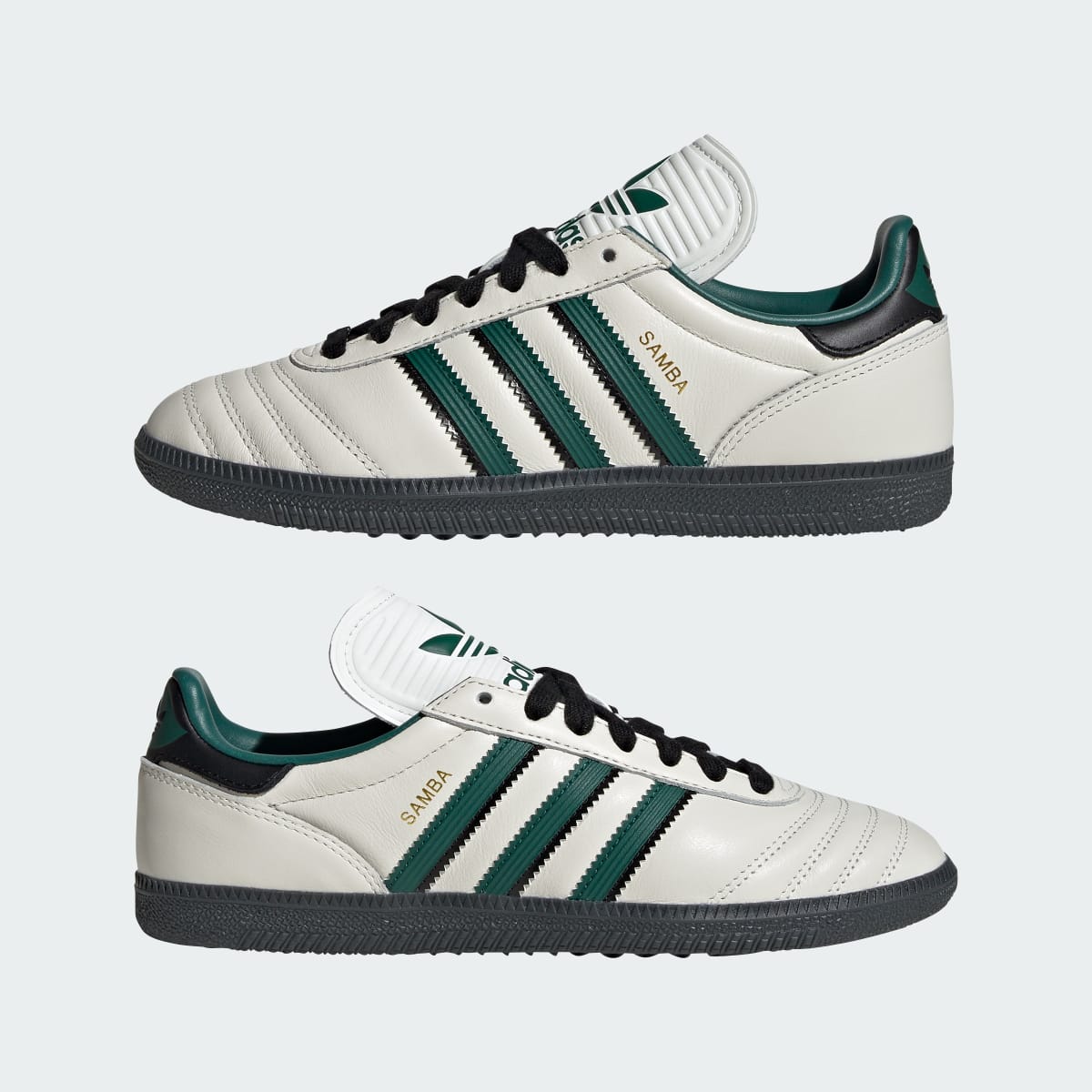 Overkicks - Adidas Samba JP Core White Collegiate Green Carbon (GS) (JQ1323) - imagen 7