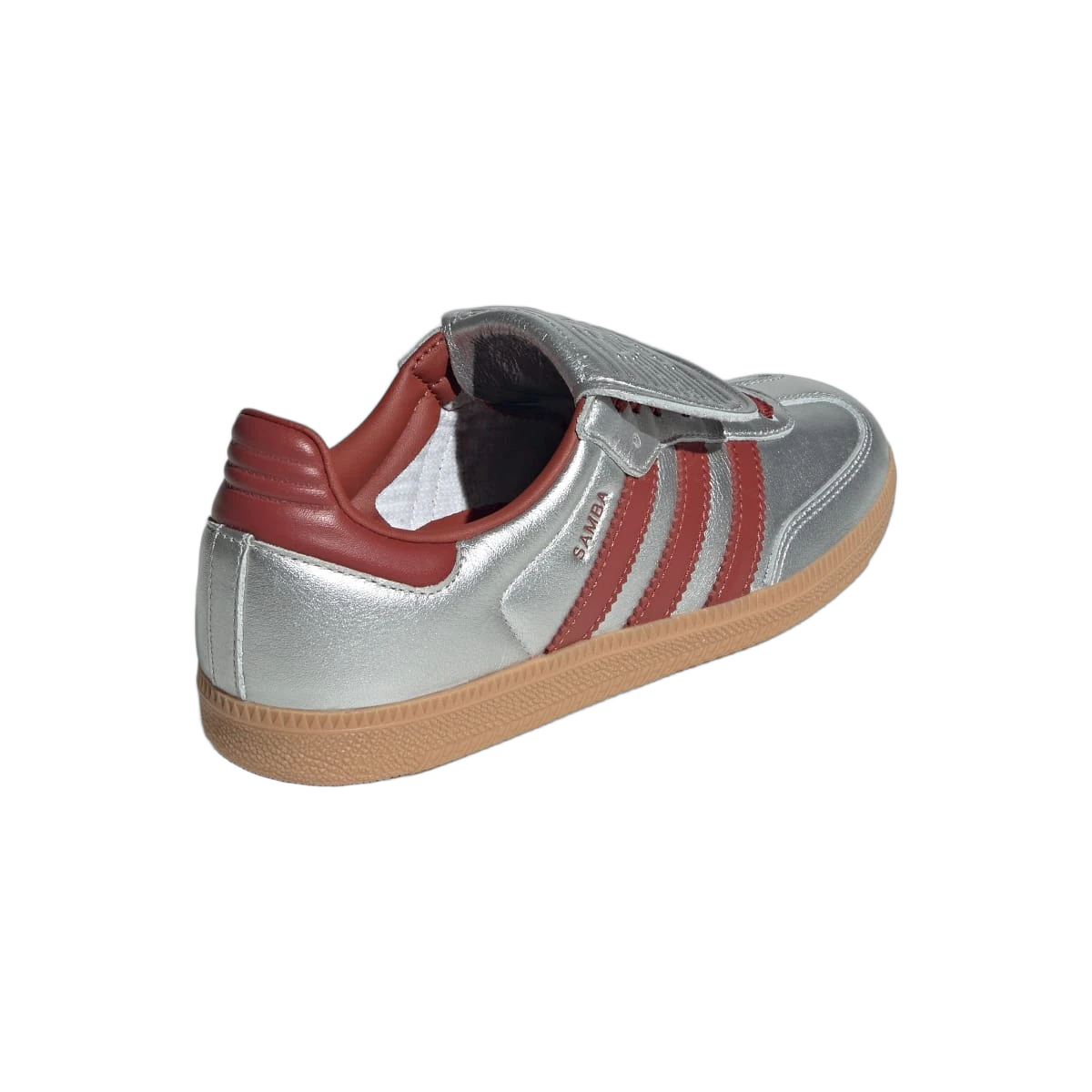 Overkicks - Adidas Samba LT Silver Metallic Ruby Gum (JH5707) - vista superior