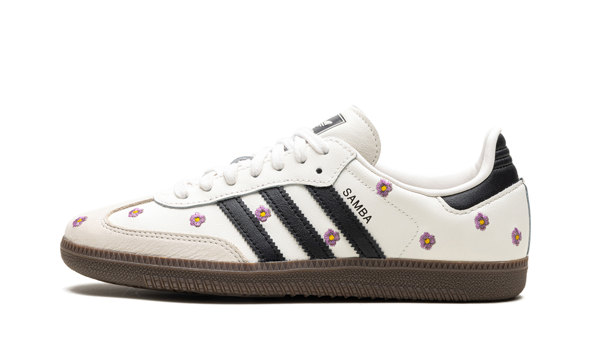 Overkicks - Adidas Samba Light Purple Floral (IF4398) - vista lateral