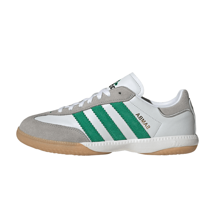 Overkicks - Adidas Samba Millennium Cloud White Green Gum (ID3922) - vista lateral