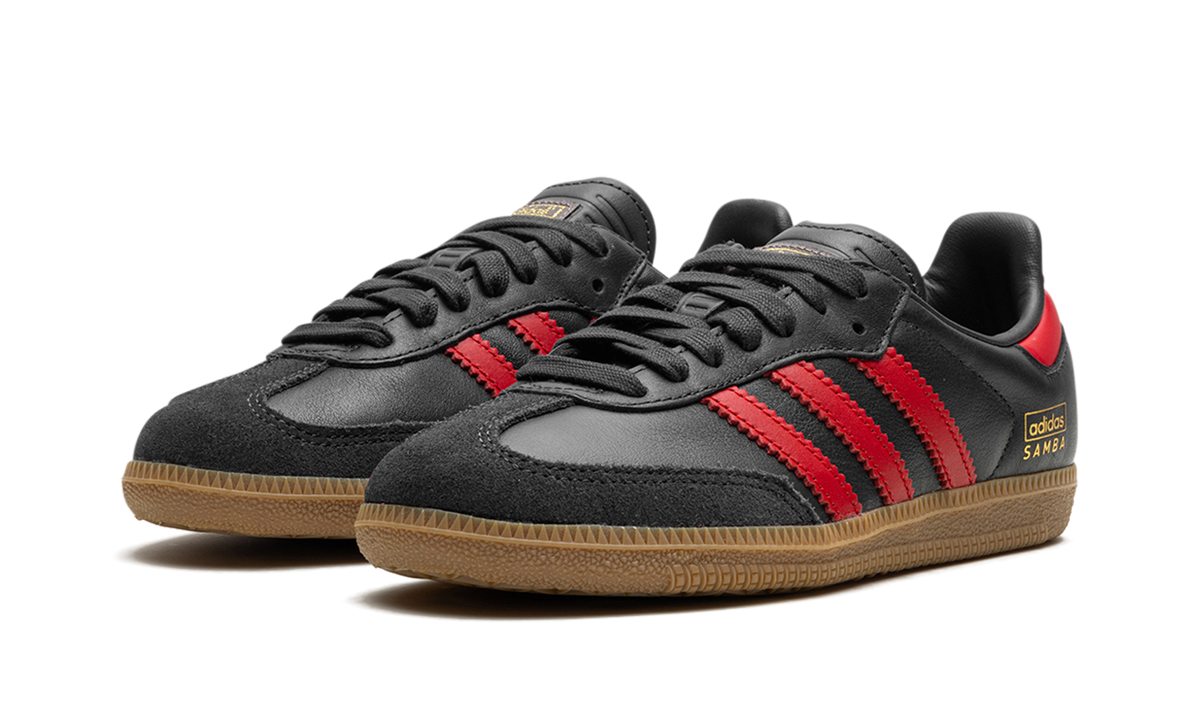 Overkicks - Adidas Samba OG Carbon Better Scarlet (IG6173) - vista trasera