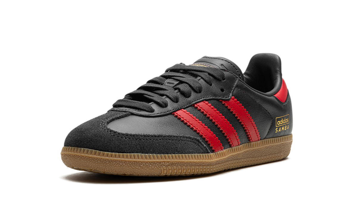 Overkicks - Adidas Samba OG Carbon Better Scarlet (IG6173) - detalle suela