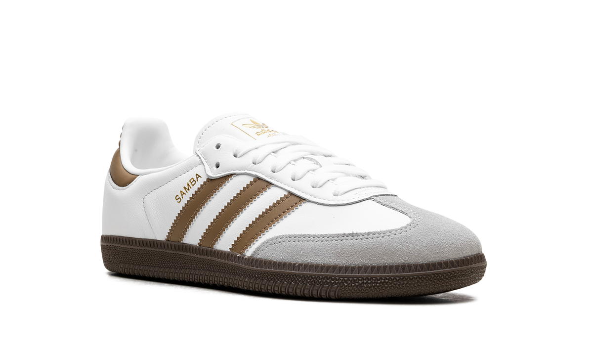 Overkicks - Adidas Samba OG Cloud White Brown Desert (JH8796) - detalle lateral interior