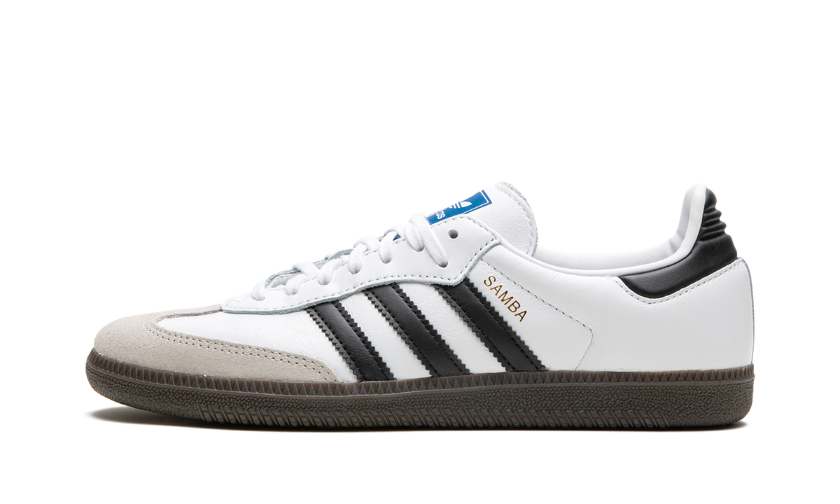 Overkicks - Adidas Samba OG Cloud White Core Black (IE3675) - vista lateral