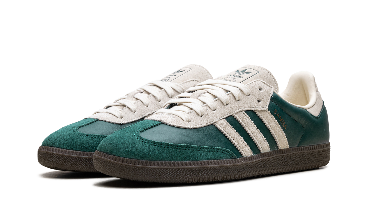 Overkicks - Adidas Samba OG Collegiate Green Cream White (JI3215) - vista trasera
