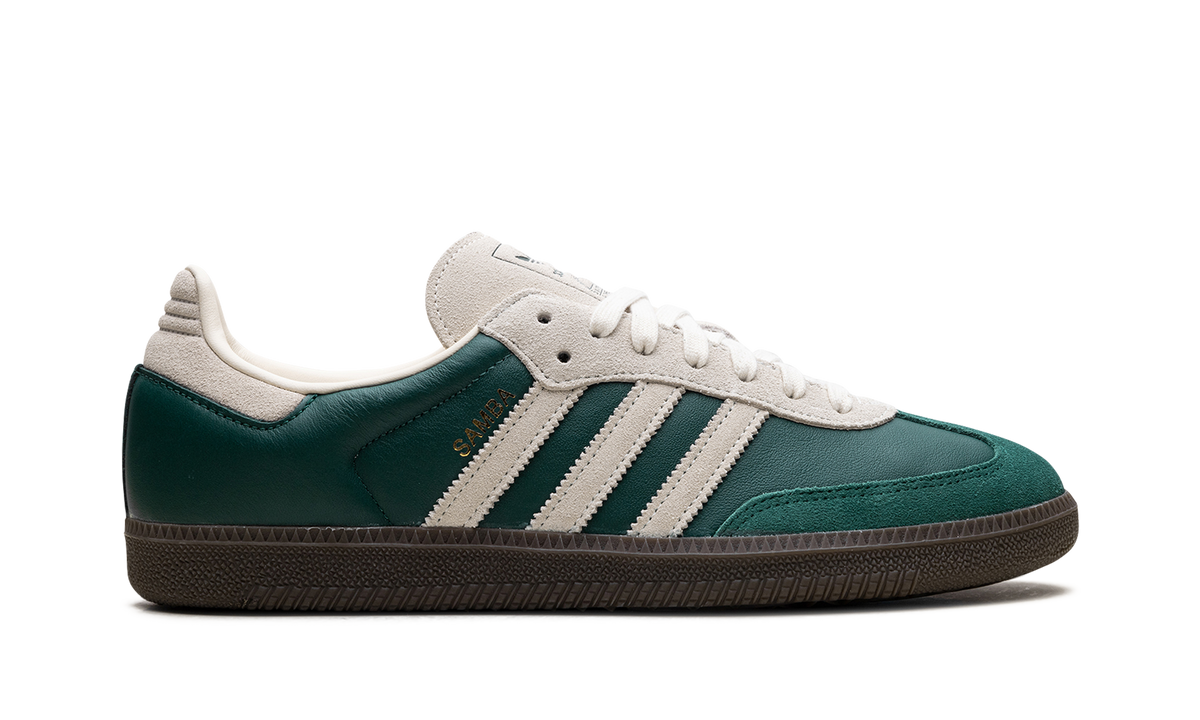 Overkicks - Adidas Samba OG Collegiate Green Cream White (JI3215) - detalle talón