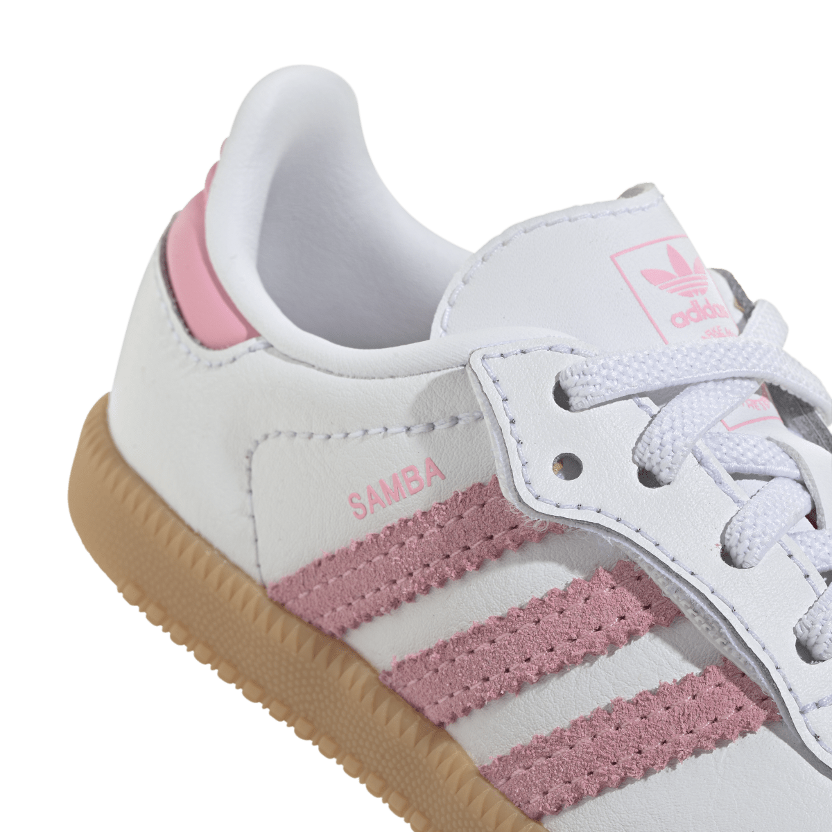 Overkicks - Adidas Samba OG Comfort Closure White Light Pink Gum (TD) (JQ2028) - imagen 8