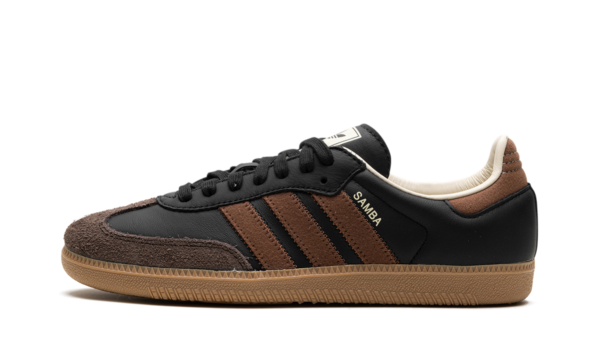 Overkicks - Adidas Samba OG Core Black Preloved Brown (IE9123) - vista lateral
