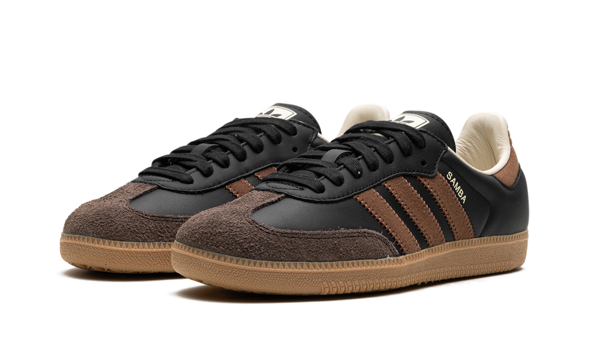 Overkicks - Adidas Samba OG Core Black Preloved Brown (IE9123) - vista trasera