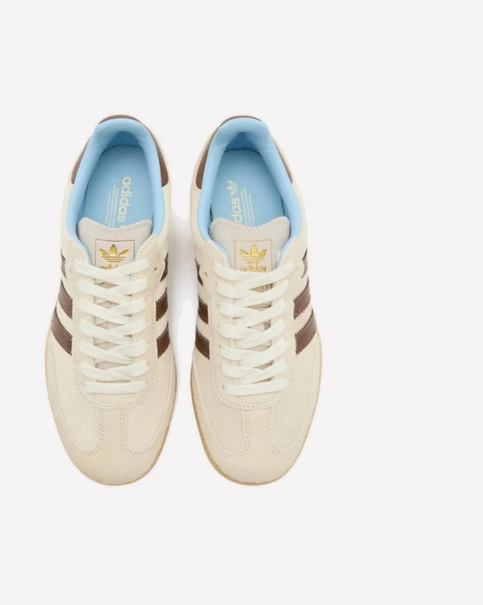 Overkicks - Adidas Samba OG Cream White Earth Strata Pony Hair (Womens) (KI2514) - imagen 4
