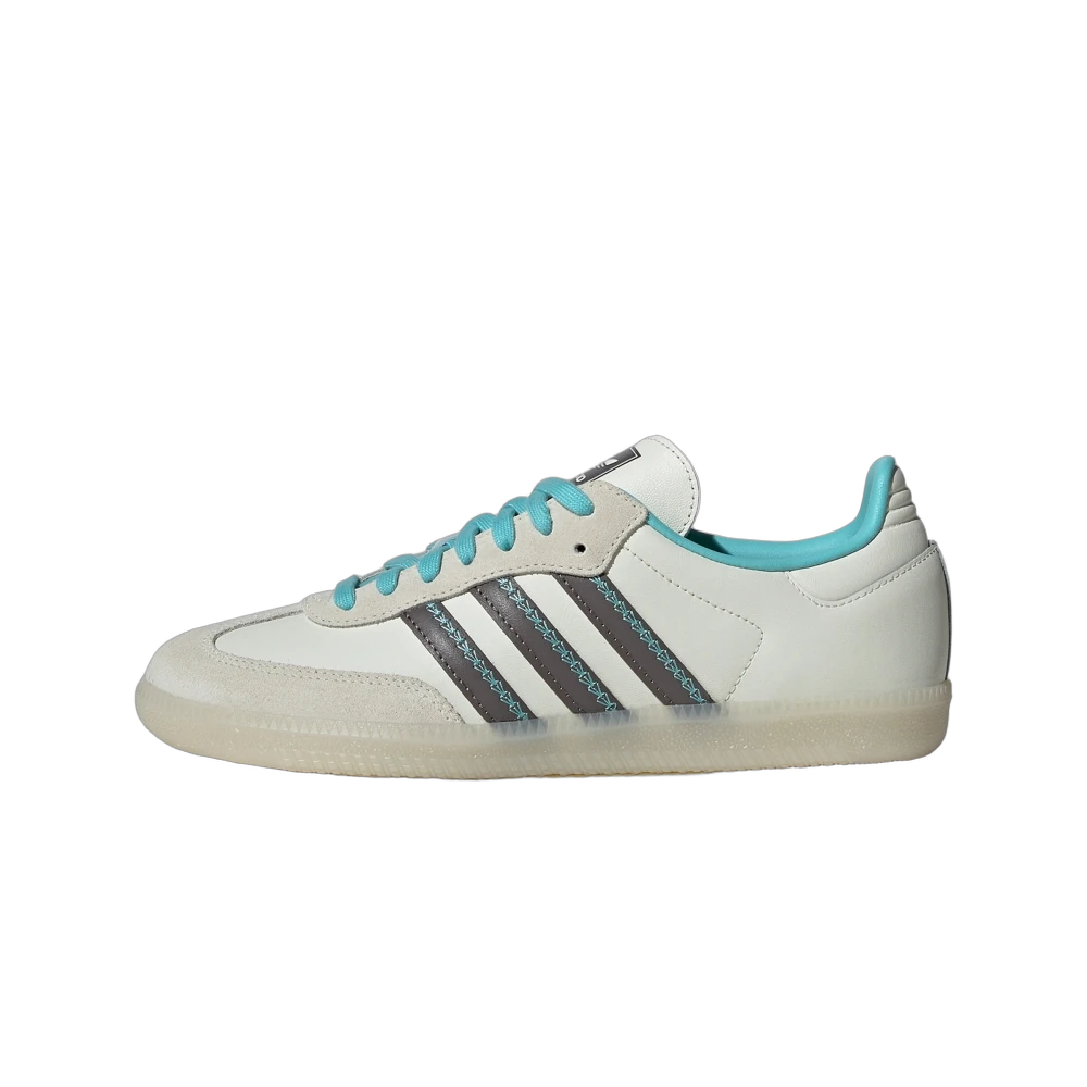 Overkicks - Adidas Samba OG Easy Mint Charcoal (IG6048) - vista lateral