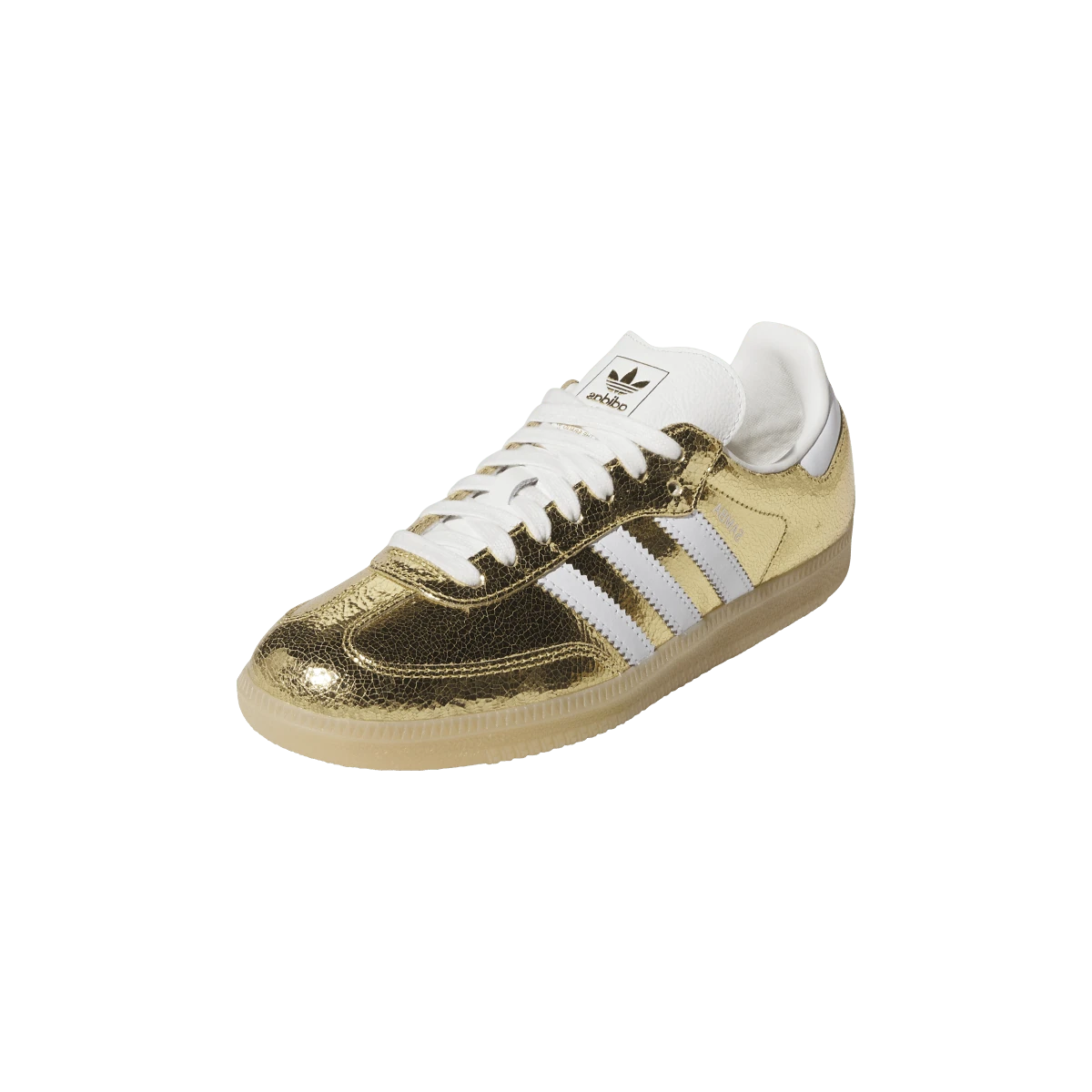 Overkicks - Adidas Samba OG Gold Metallic Cracked Leather (KI5719) - vista trasera
