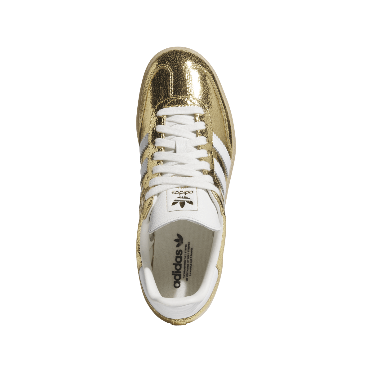Overkicks - Adidas Samba OG Gold Metallic Cracked Leather (KI5719) - par completo