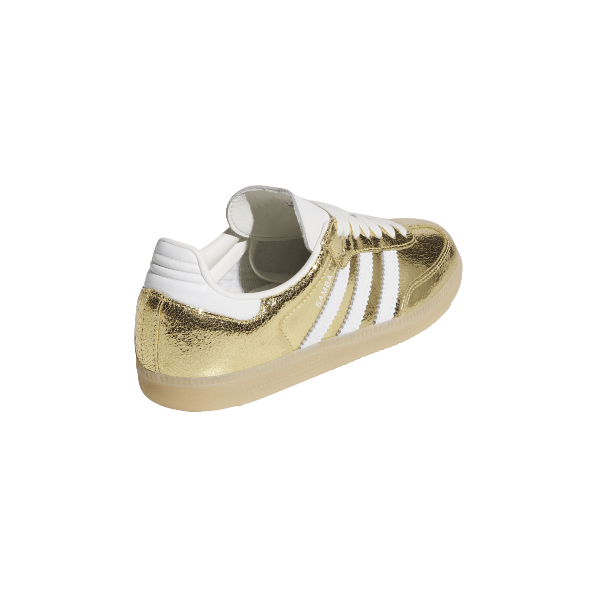 Overkicks - Adidas Samba OG Gold Metallic Cracked Leather (KI5719) - vista superior