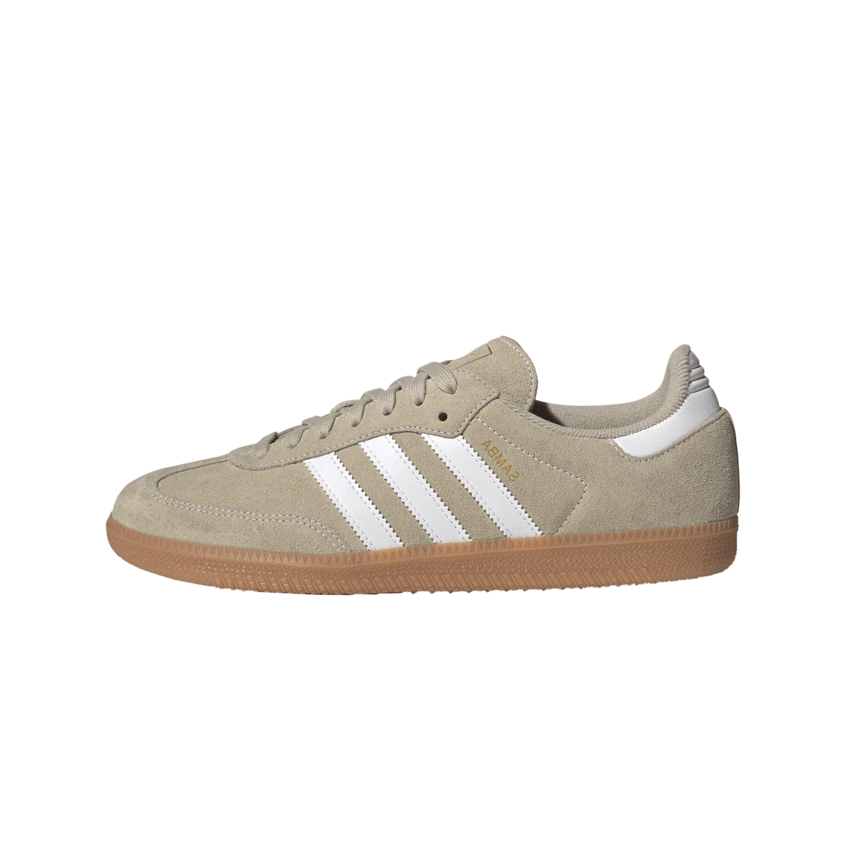 Overkicks - Adidas Samba OG Khaki White Gum (KK2272) - vista lateral