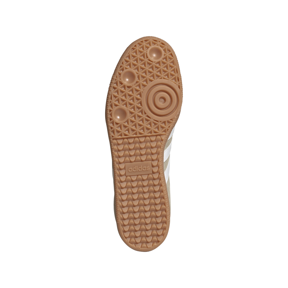 Overkicks - Adidas Samba OG Khaki White Gum (KK2272) - detalle suela