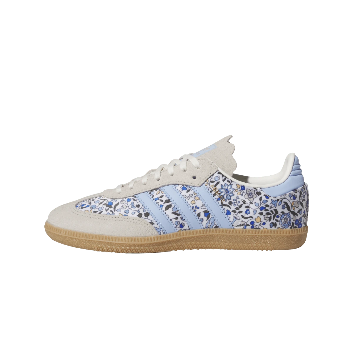Overkicks - Adidas Samba OG Liberty London Blue Floral (JP8080) - vista lateral