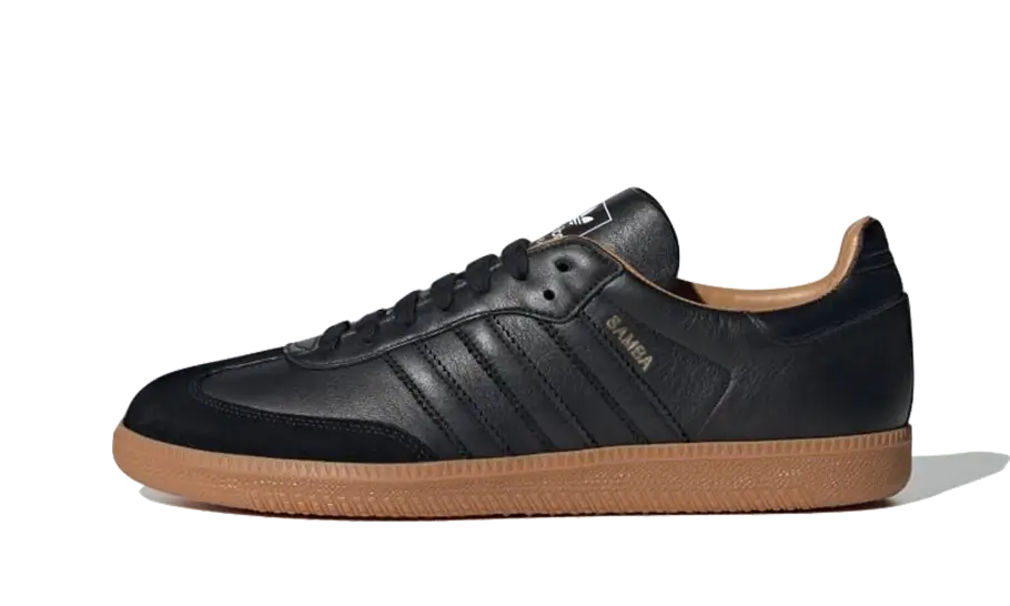 Overkicks - Adidas Samba OG Made In Italy Black Gum (ID2864) - vista lateral