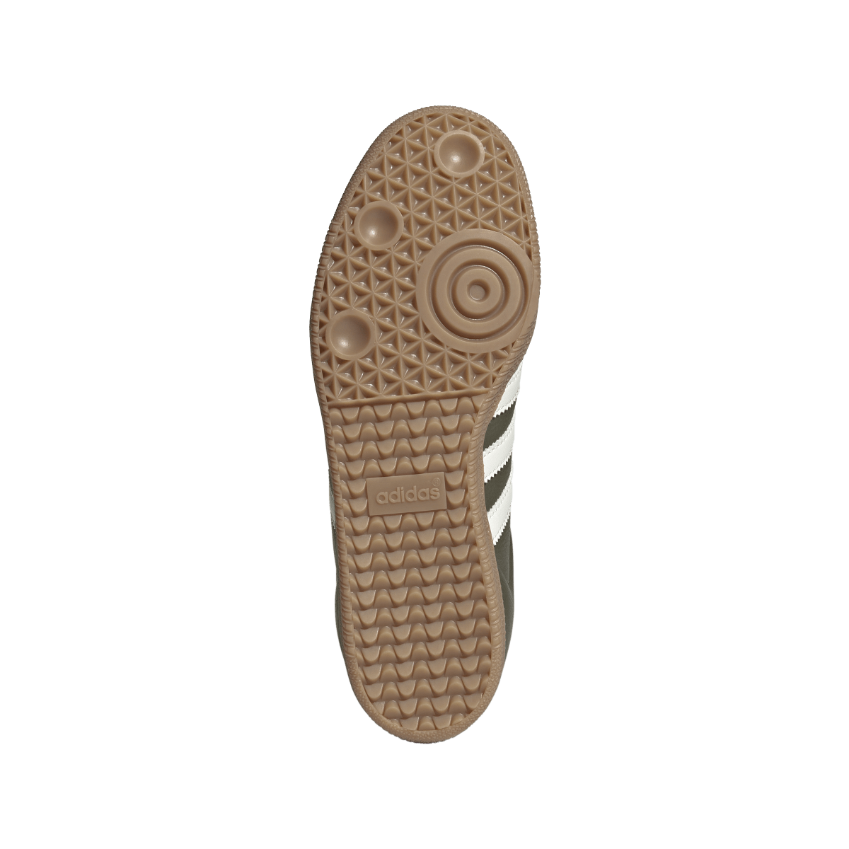 Overkicks - Adidas Samba OG Medium Raw Khaki Gum (JR0890) - detalle suela