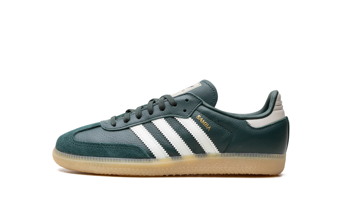 Overkicks - Adidas Samba OG Mineral Green Off White Putty Grey (GS) (JI4469) - vista lateral