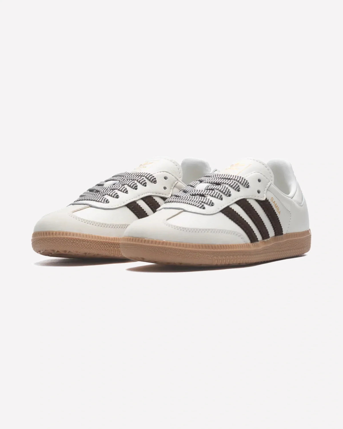 Overkicks - Adidas Samba OG Off White Dark Brown (Womens) (JS3181) - imagen 2