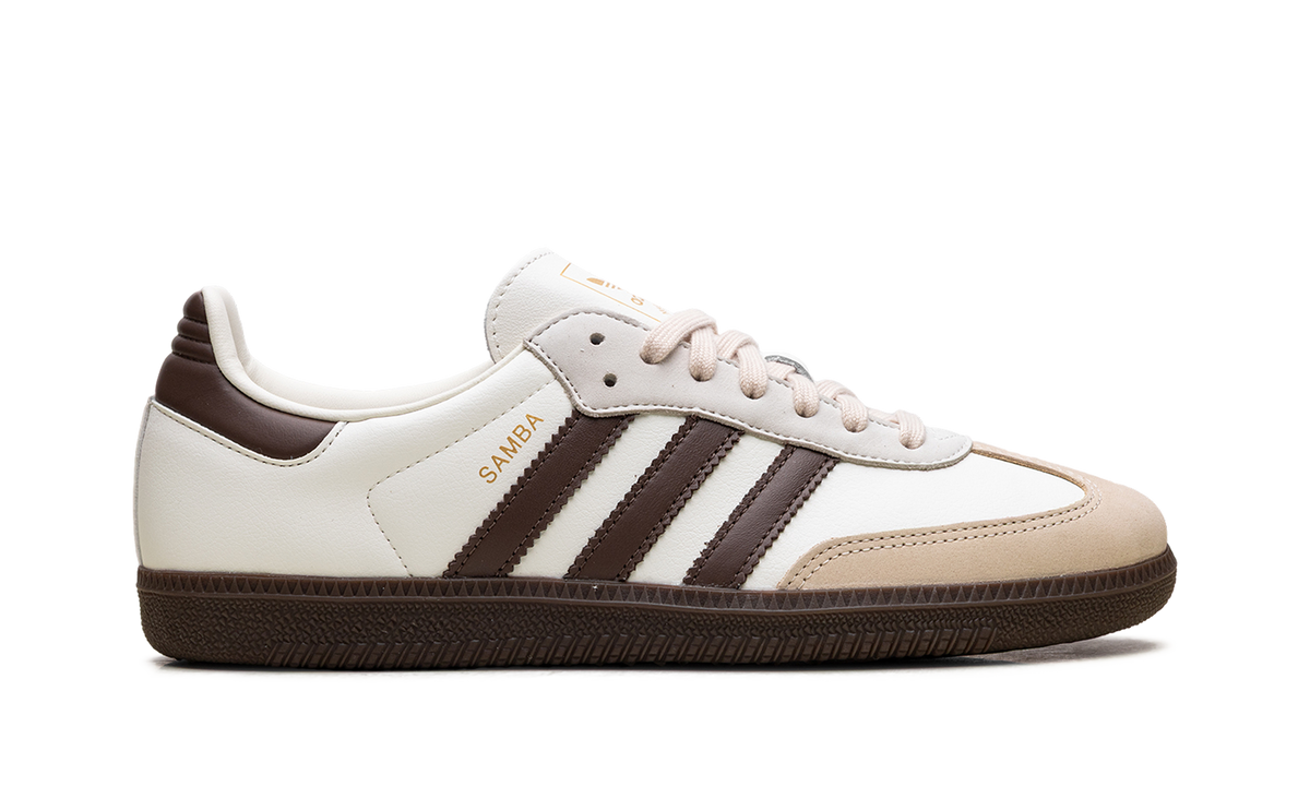 Overkicks - Adidas Samba OG Off White Earth Strata Gum (JR8842) - detalle talón