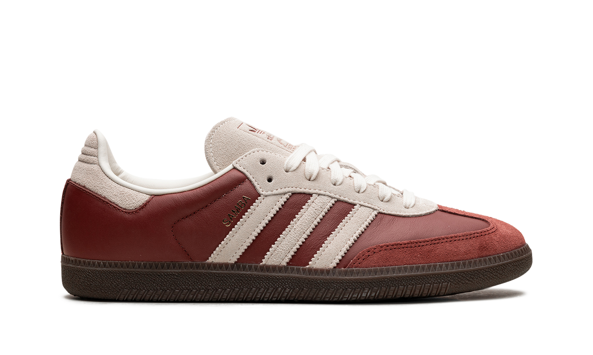 Overkicks - Adidas Samba OG Preloved Ruby Cream White (JI3216) - detalle talón