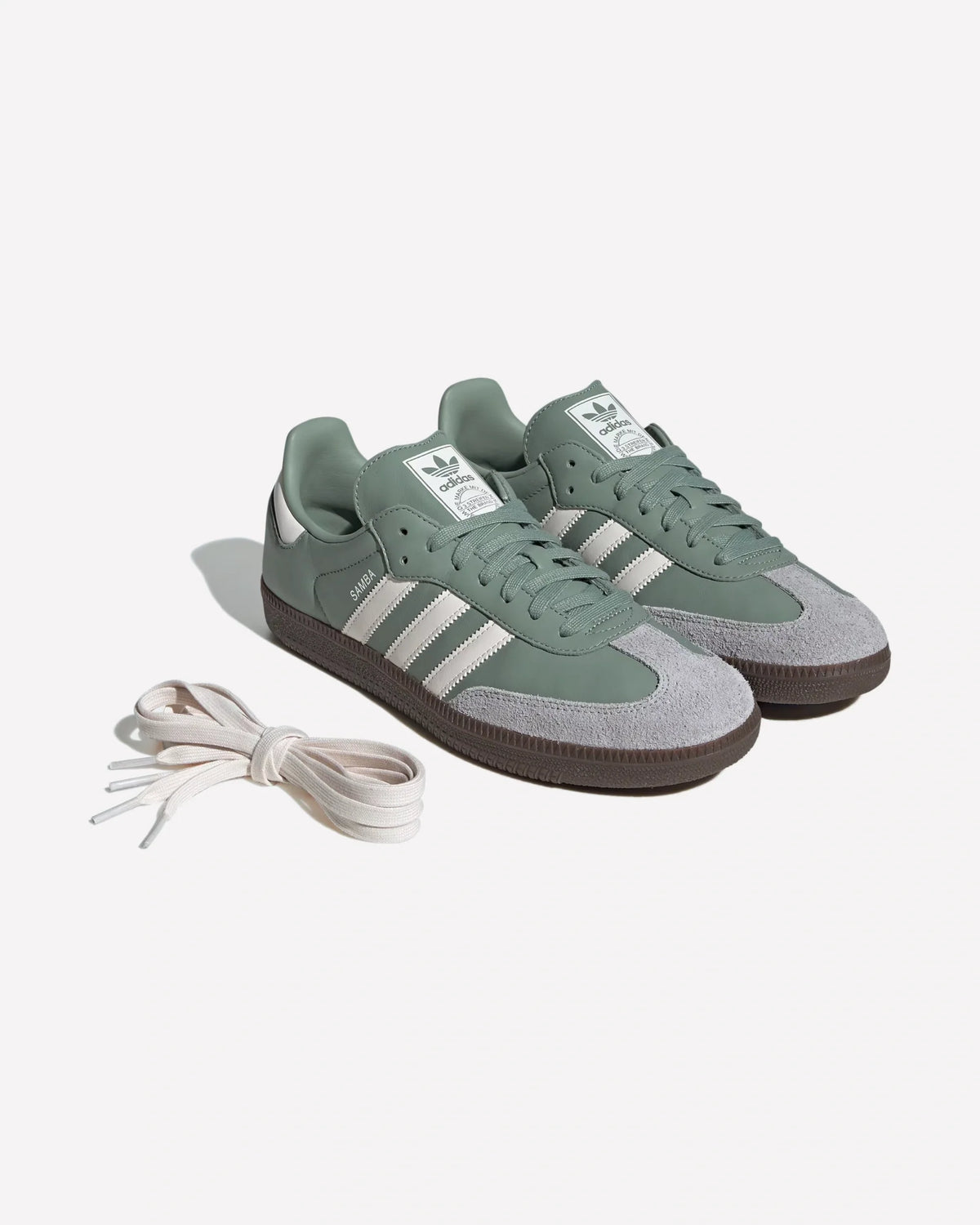 Overkicks - Adidas Samba OG Silver Green Chalk White (JI1866) - imagen 2