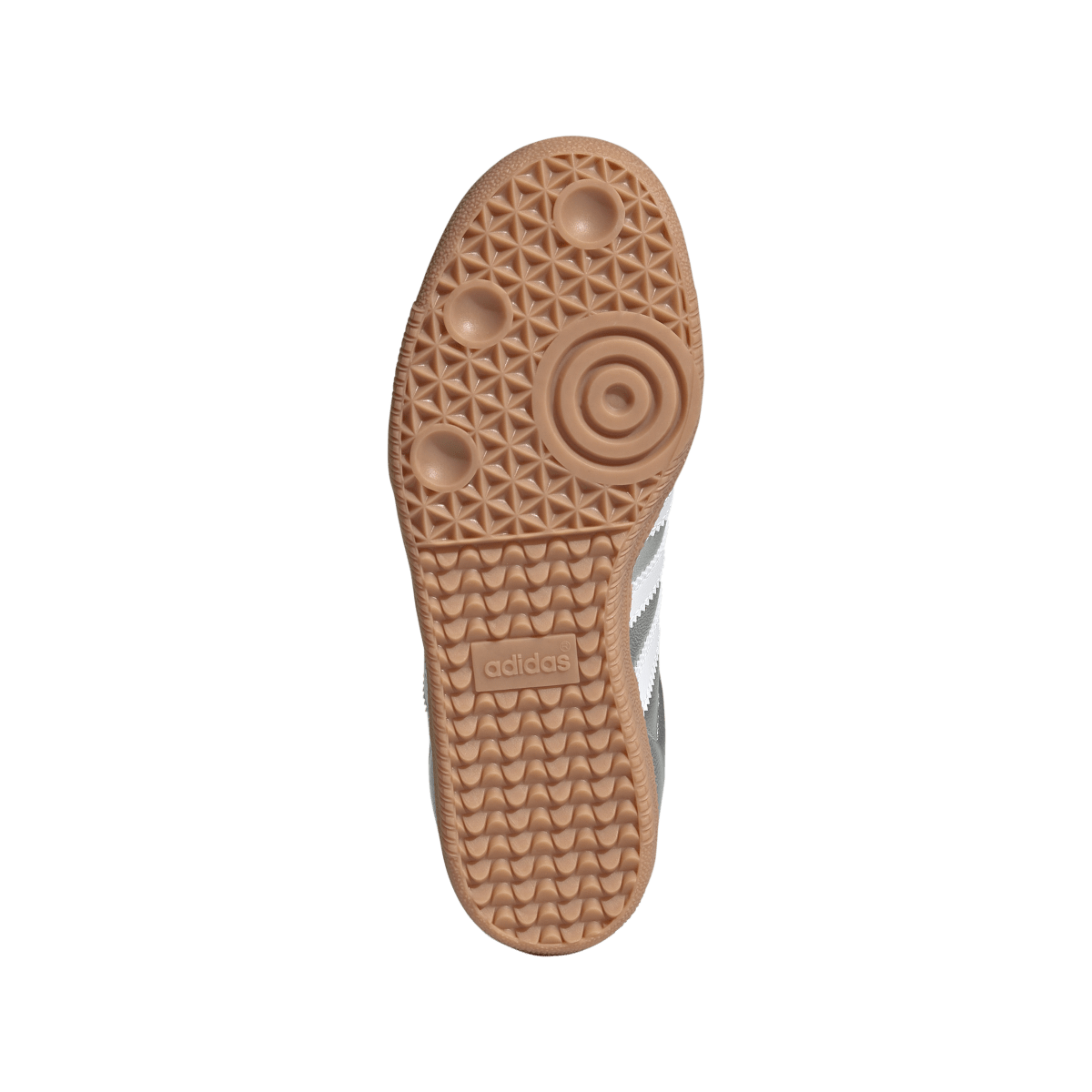 Overkicks - Adidas Samba OG Silver Metallic Cloud White Gum (GS) (KK2327) - imagen 4