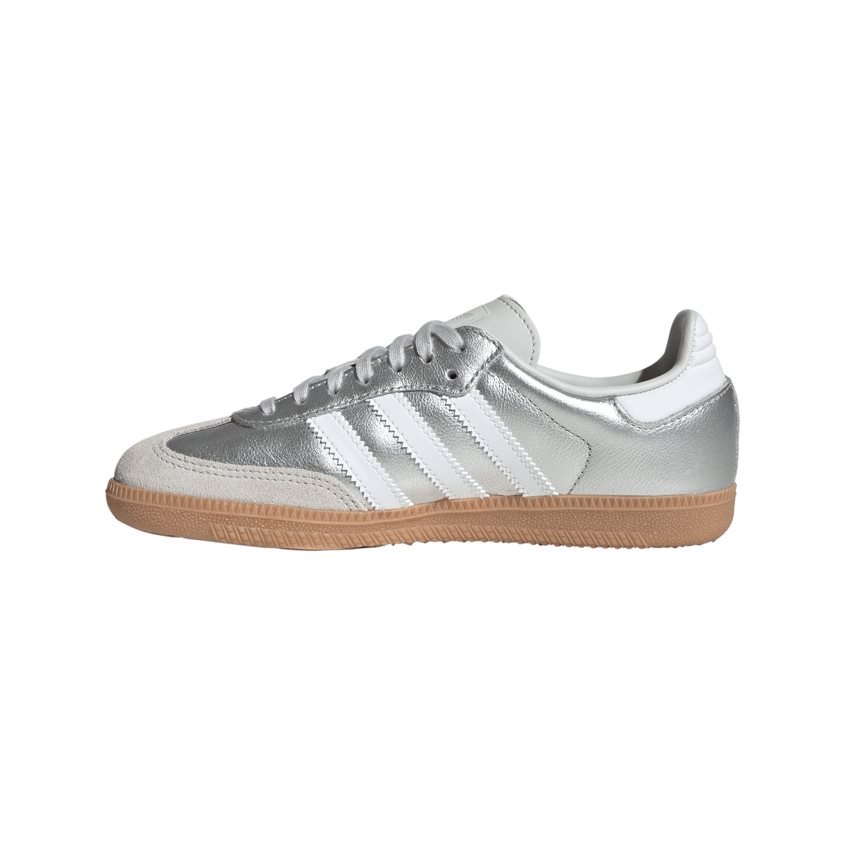 Overkicks - Adidas Samba OG Silver Metallic Cloud White Gum (GS) (KK2327) - imagen 6