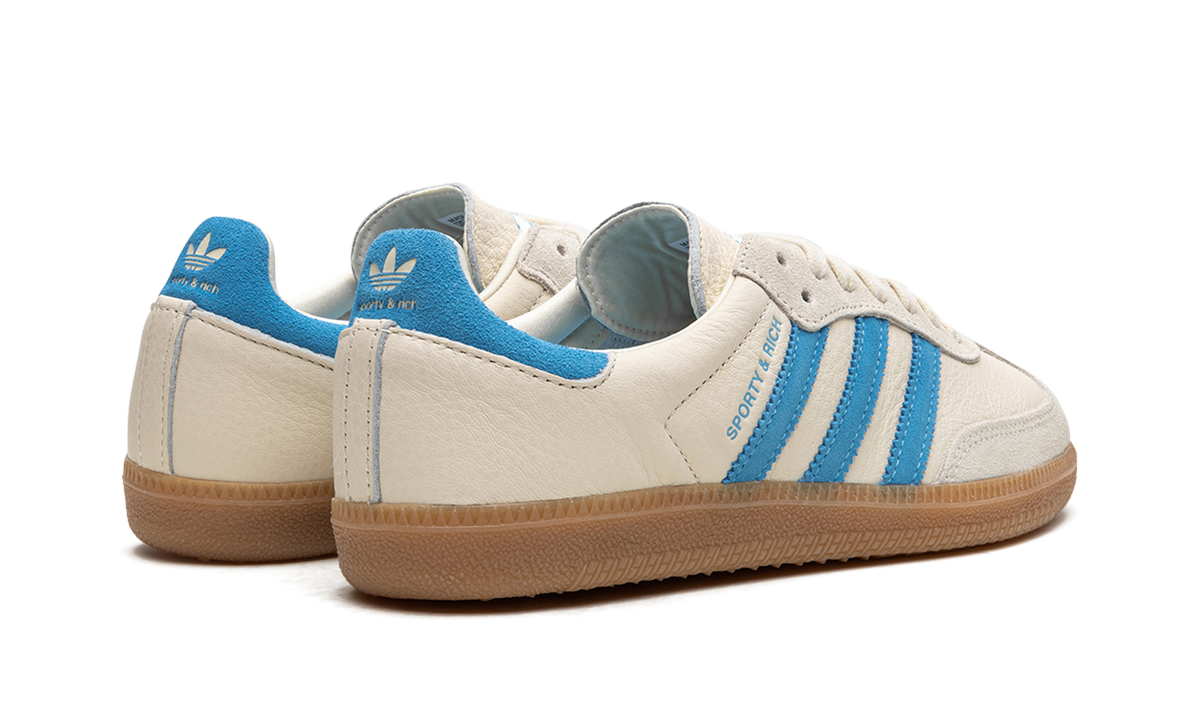 Overkicks - Adidas Samba OG Sporty & Rich Cream Blue (IE7096) - par completo
