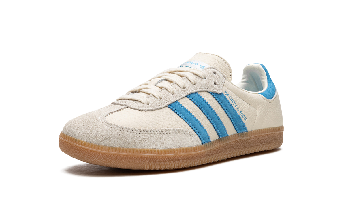 Overkicks - Adidas Samba OG Sporty & Rich Cream Blue (IE7096) - detalle suela