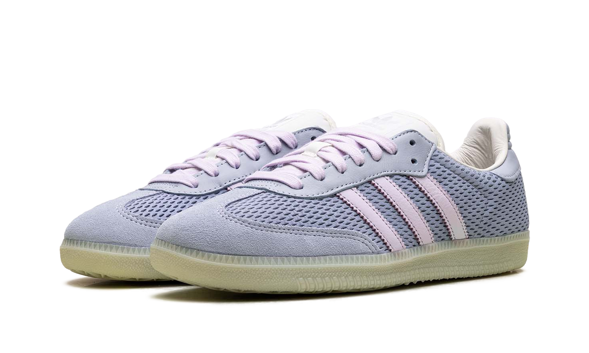 Overkicks - Adidas Samba OG Tactile Blue Ice Lavender (JI3178) - vista trasera